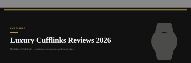 Paul Smith Stripe Cufflinks Review 2026: The Colourful Alternative to Formal Cufflinks Worth It?